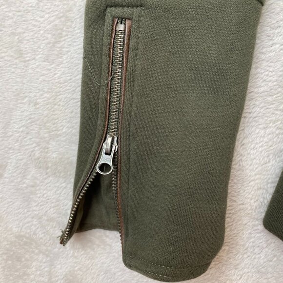 Aéropostale Women's Faux Fur Collar Full Zip Jacket XL Army Green Olive Green - Picture 8 of 11